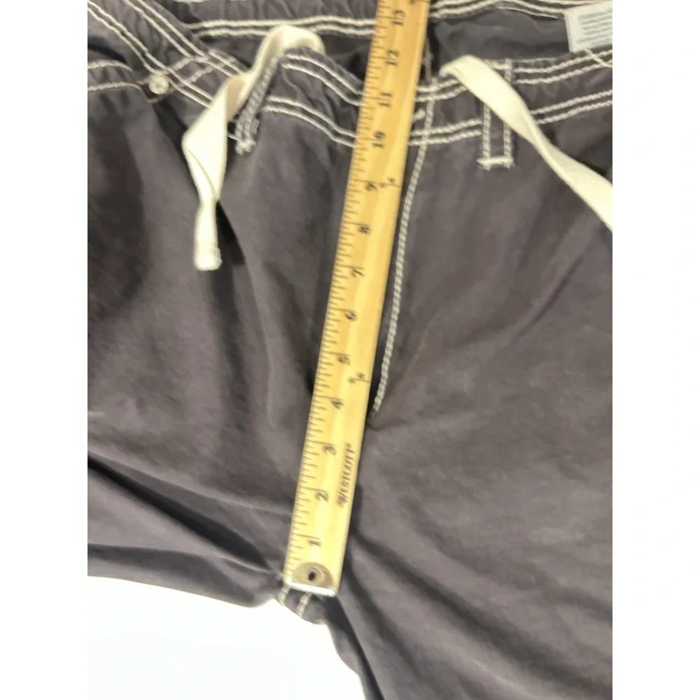 True Religion Black Big T Classic Cargo Pants Men's 40x30 Y2K Drawstring Baggy